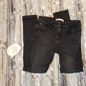 Zara Z1975 Denim Skinny Jeans Black Denim Size 8